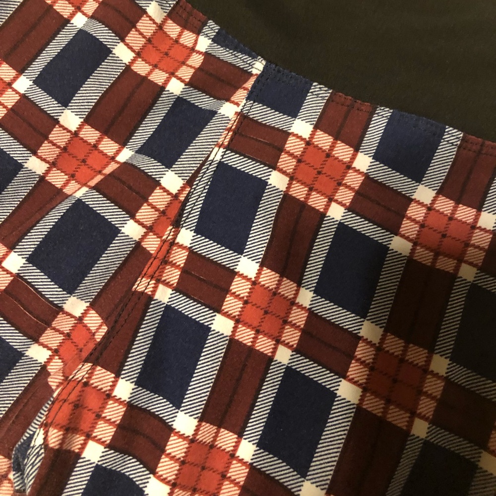 Plaid leggings bought from Privity Boutique
